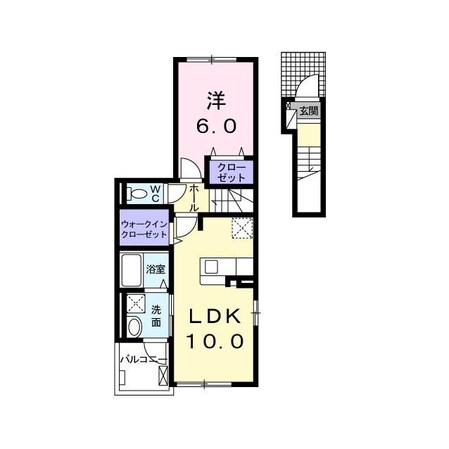 秋津薬局前 徒歩5分 2階の物件間取画像